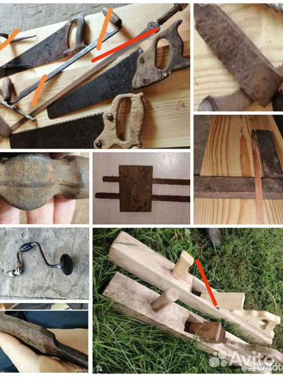 Старинный инструмент плотницкий