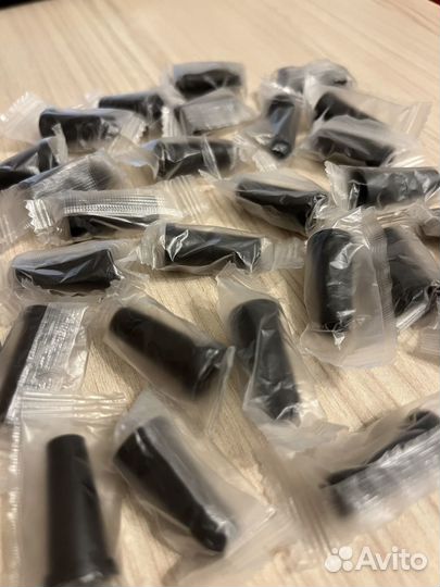 Одноразовые мундштуки для кальяна 29 шт черные