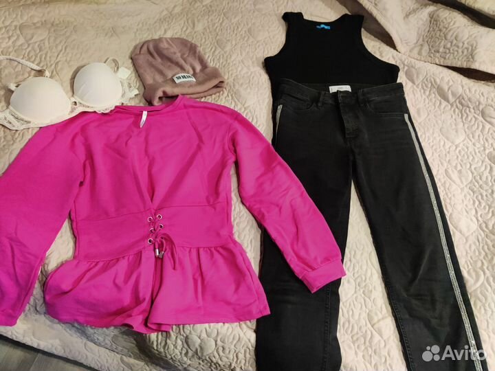 Пакет фирменной одежды и натуральной обуви