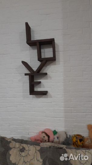 Полочка настенная деревянная