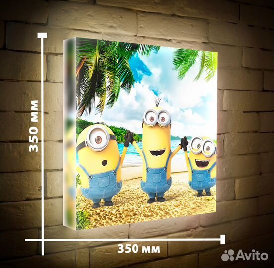 Интерьерная картина с подсветкой