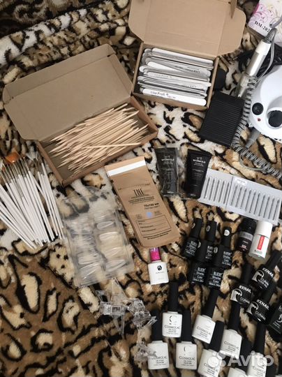 Набор для наращивания ногтей бу