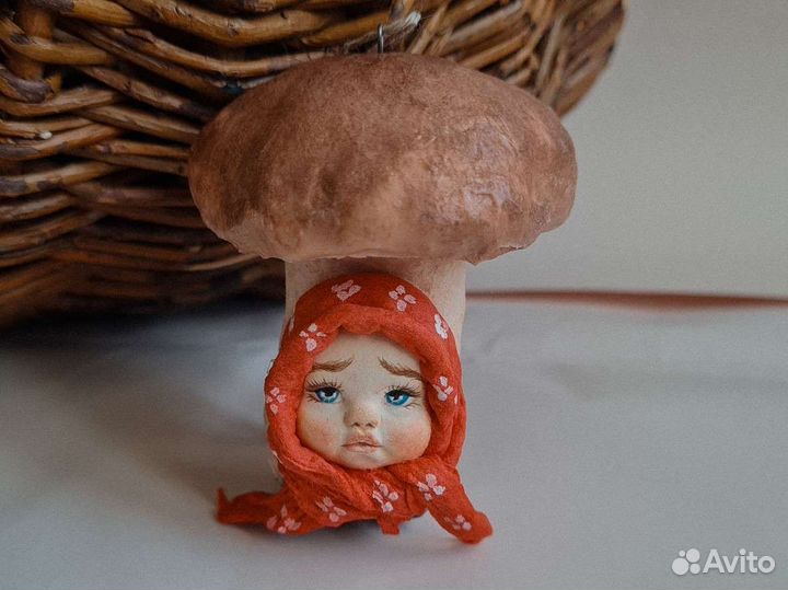 Ватные игрушки, грибочки детки