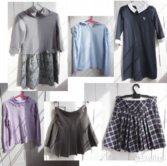 Одежда в школу для девочки 7- 8 лет размер 128-134