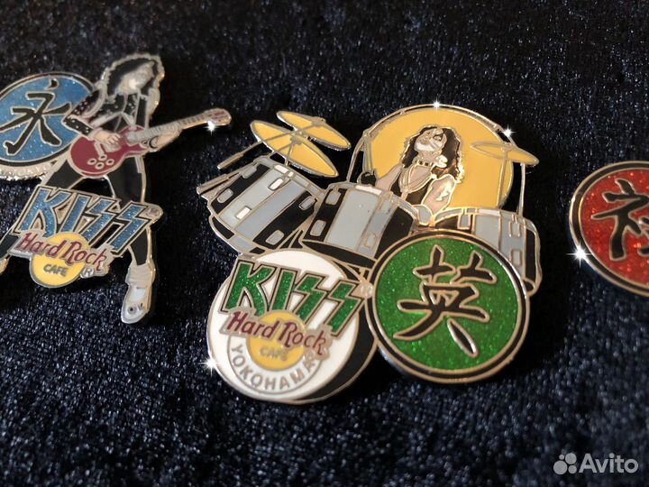 Hard Rock Cafe Pins / Kiss Series / Japan / 5 Sets