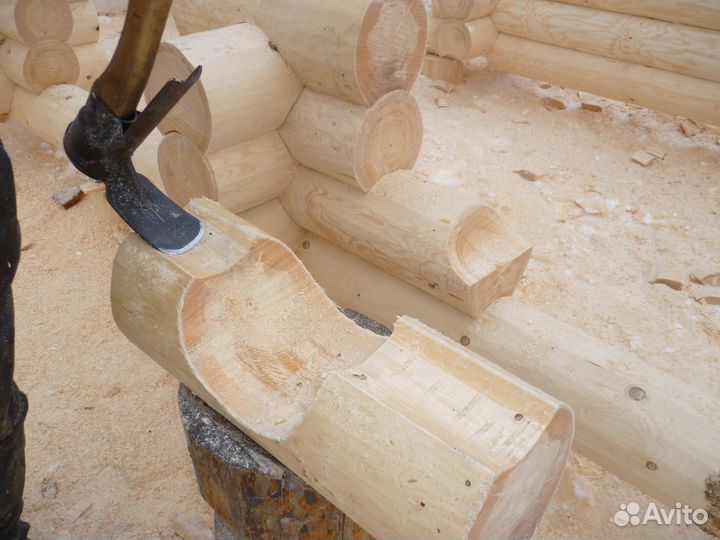 Срубы дома бани Тверские