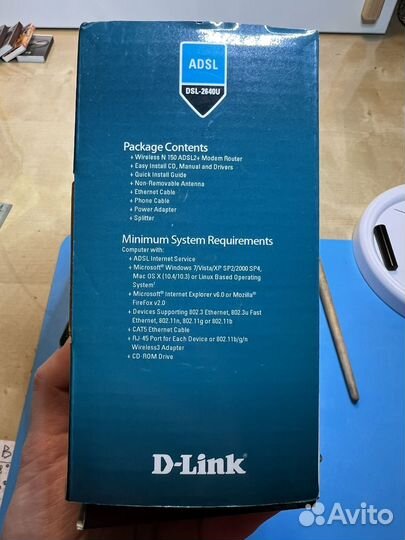 Wireless N 150 adsl2+Modem Router dlink DSL-2640U