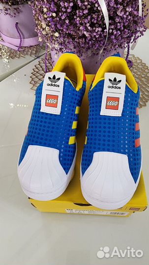 Новые кроссовки кеды adidas superstar lego 34