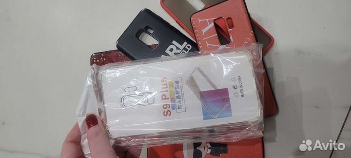 Набор брендированных чехлов на Samsung S9 plus
