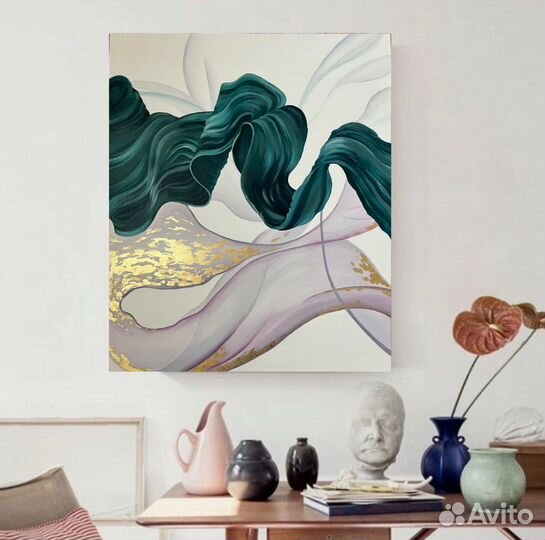 Абстрактная картина с поталью