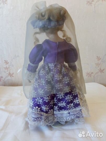 Кукла редкая фарфоровая коллекционная 40 см