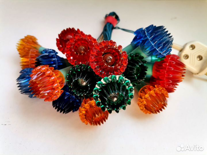 Елочная новогодняя гирлянда СССР радуга-4