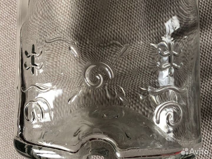 Бутылка стеклянная пустая фигурная для творчества