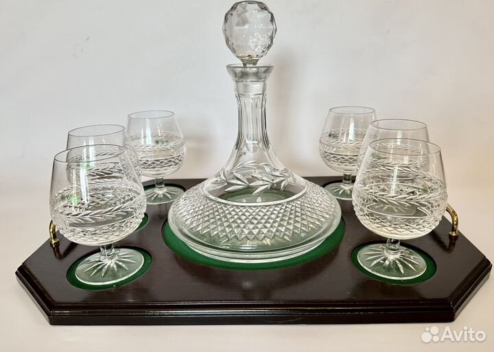 Штоф Galway Crystal, Стакан Queen Anne, Villeroy