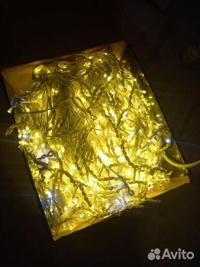 Гирлянда уличная бахрома 50м