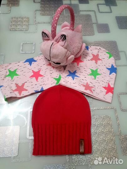 Шапки, снуд, ушки пакетом новые