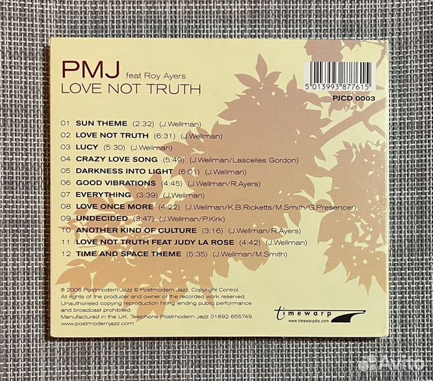 PMJ feat. Roy Ayers-Love Not Truth CD UK Digipack