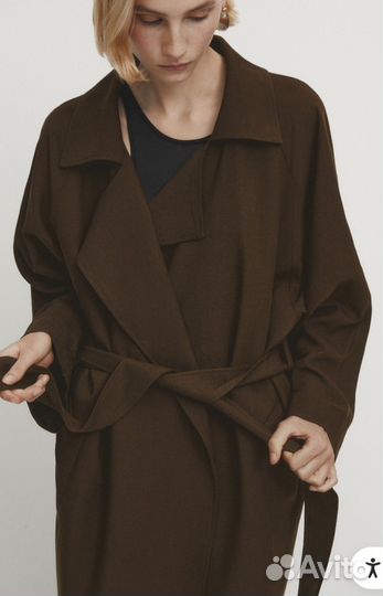 Новый лёгкий тренч massimo dutti one size