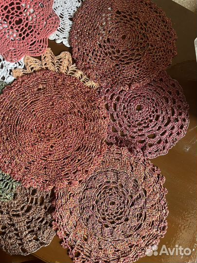 Вязанные крючком салфетки