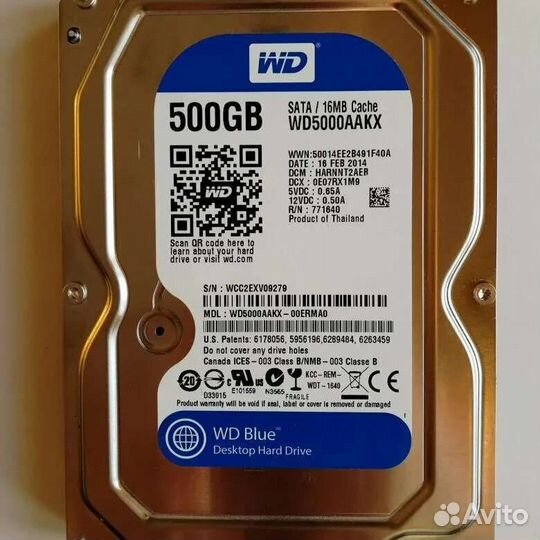 Hdd 500gb wd blue