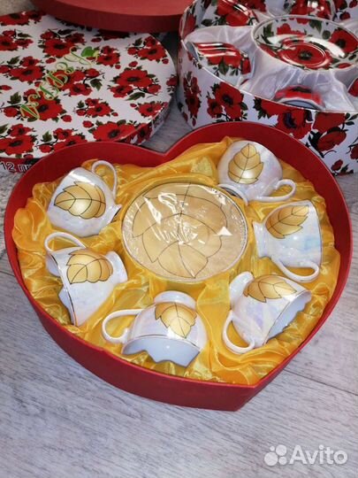 Сервиз чайный кофейный новый