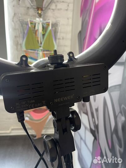 Кольцевая лампа 45 см со штативом neewer новая