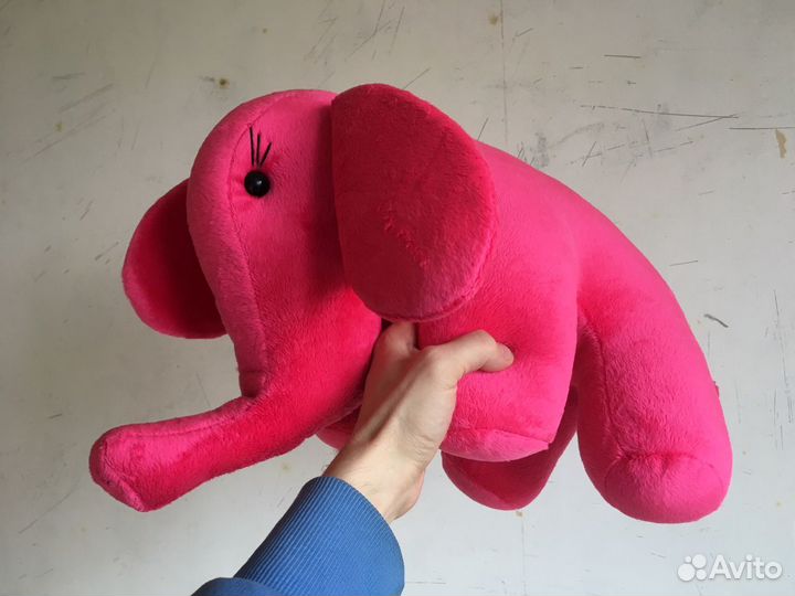 Розовый слон мягкая игрушка новая