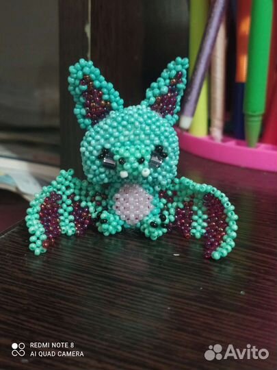 Летучая мышь из бисера