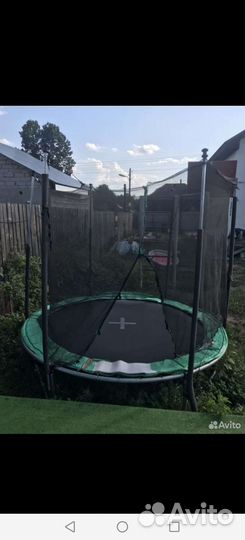Батут с сеткой бу