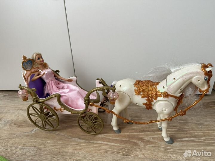 My little pony замок + карета барби