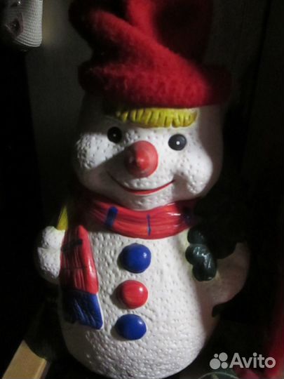 Игрушки СССР, клоун, снеговик