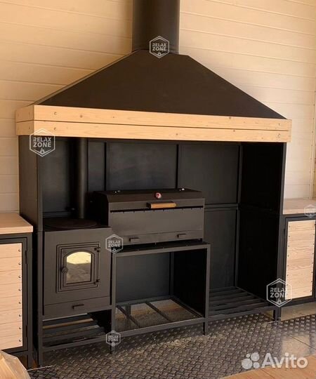 Мангальный комплекс, казан, мангал, печь