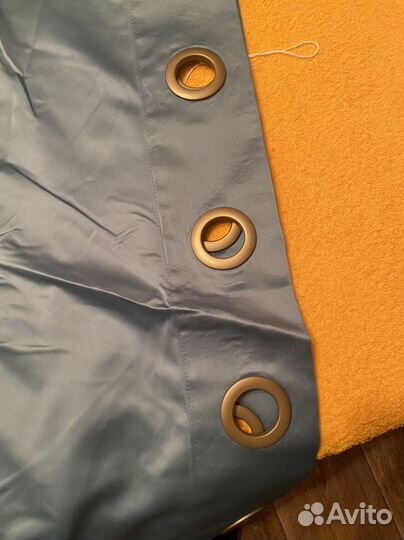 Готовая шелковая штора на люверсах