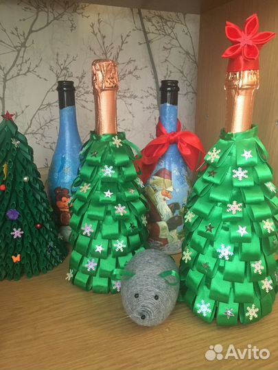 Нарядные чехлы на бутылки