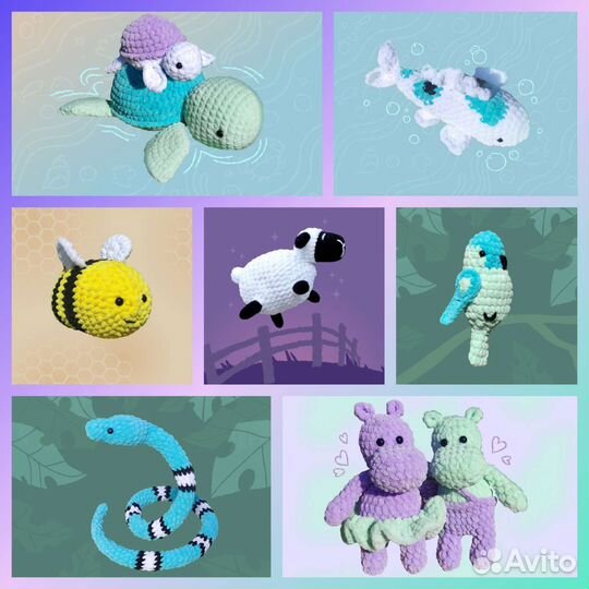 Мягкие игрушки вязаные ручной работы