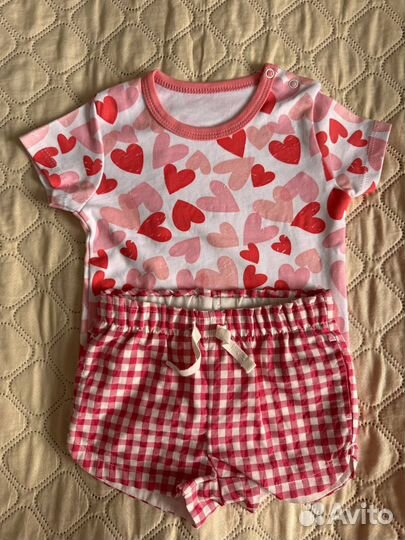 Комплект шорты и футболка для девочки 80/86