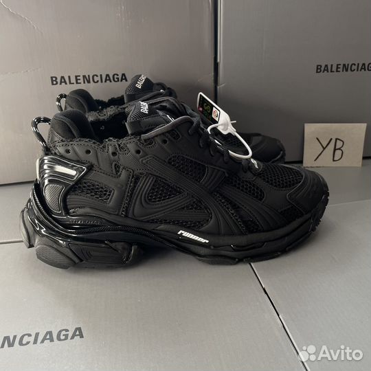 Кроссовки balenciaga runner black 2.0