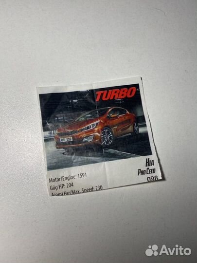 Турбо turbo вкладыш,Kia Pro Ceed