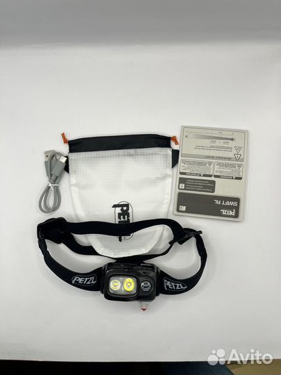 Красный Фонарь налобный Petzl swift RL 1100 lumen