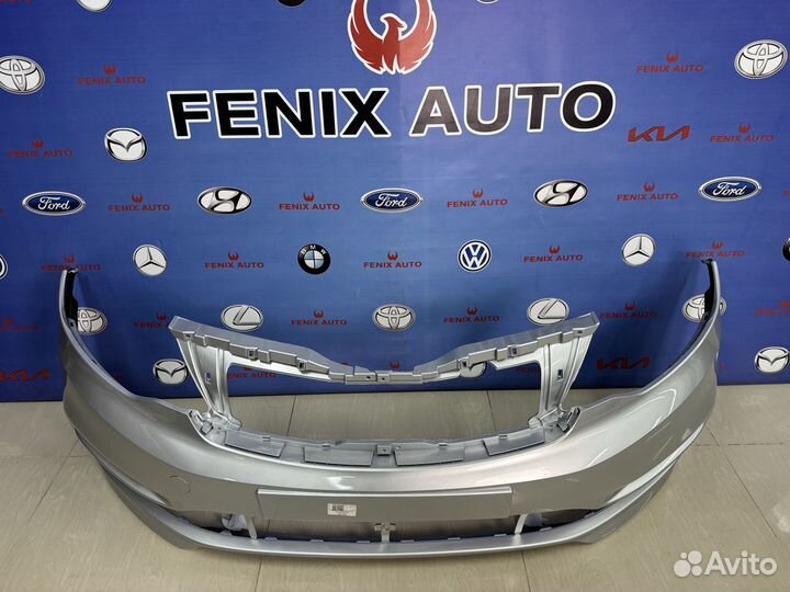 Бампер передний Kia Rio 3 с 15-17 цвет Серебристый
