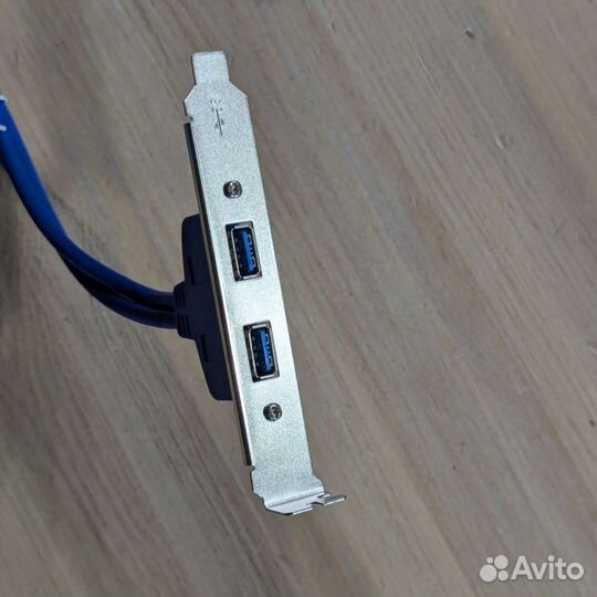 Планка портов 2xUSB 3.0 в корпус пк, синие провода