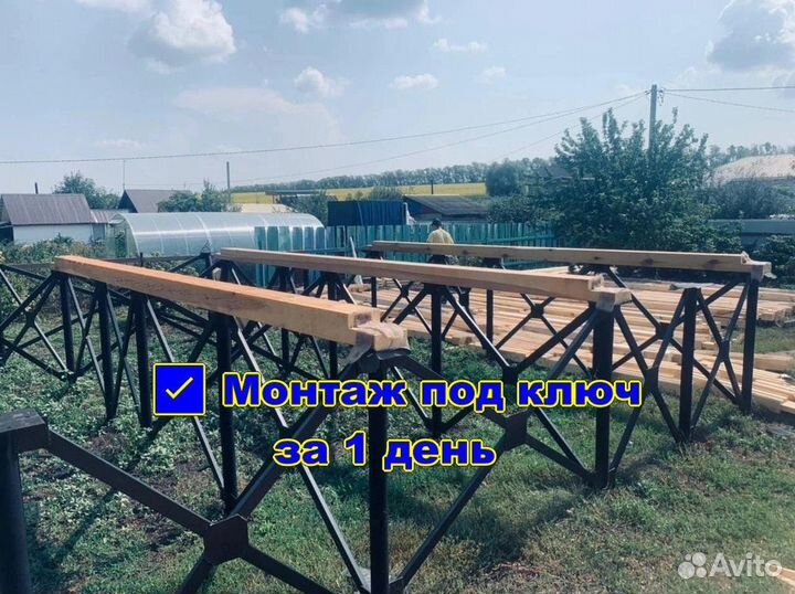 Винтовые сваи. Монтаж под ключ за 1 день