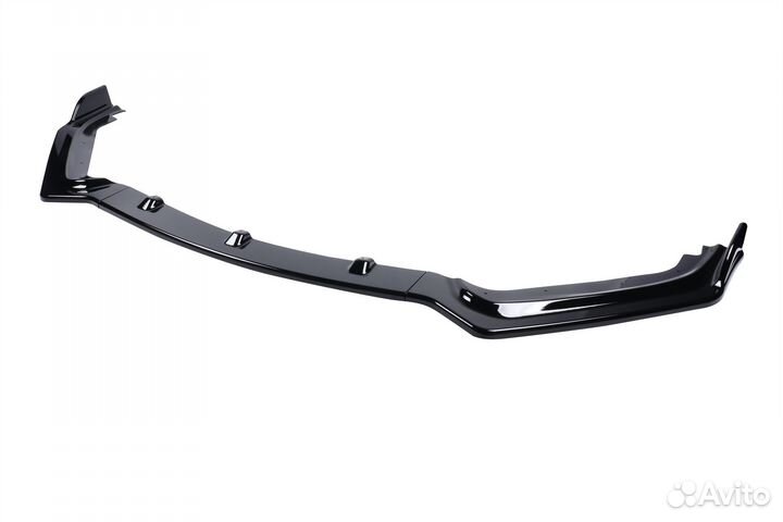 Губа бампера ifiniti Q60 2018-2020 черный глянец