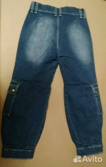 Модные джинсовые брюки на девочку.новые