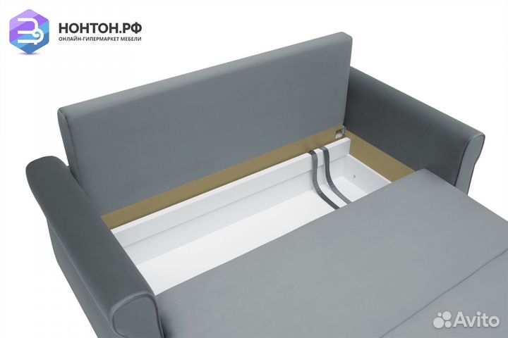 Диван еврокнижка Лира темно-серый