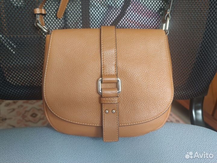 Сумка Palio рыжая, коричневая, кросс боди