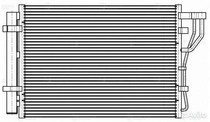 Радиатор кондиционера Киа Венга 10