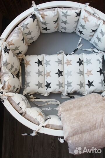 Бортики в кроватку шью