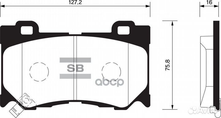 Колодки тормозные дисковые SP1471 Sangsin brake