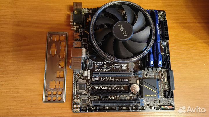 Мат. плата с процессором i5 6500 и памятью 16Gb